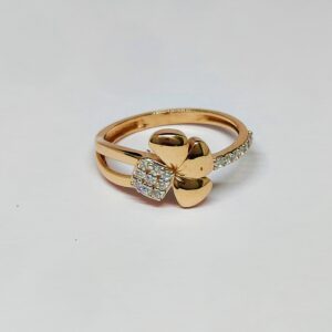 18KT Rose Gold Shining Ring KOR30