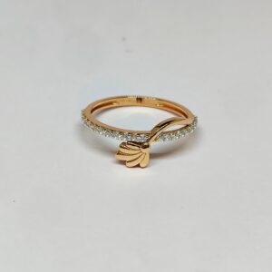 18KT Rose Gold Floral Ring KOR23