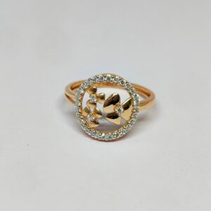 18KT Rose Gold Stylish Ring KOR10
