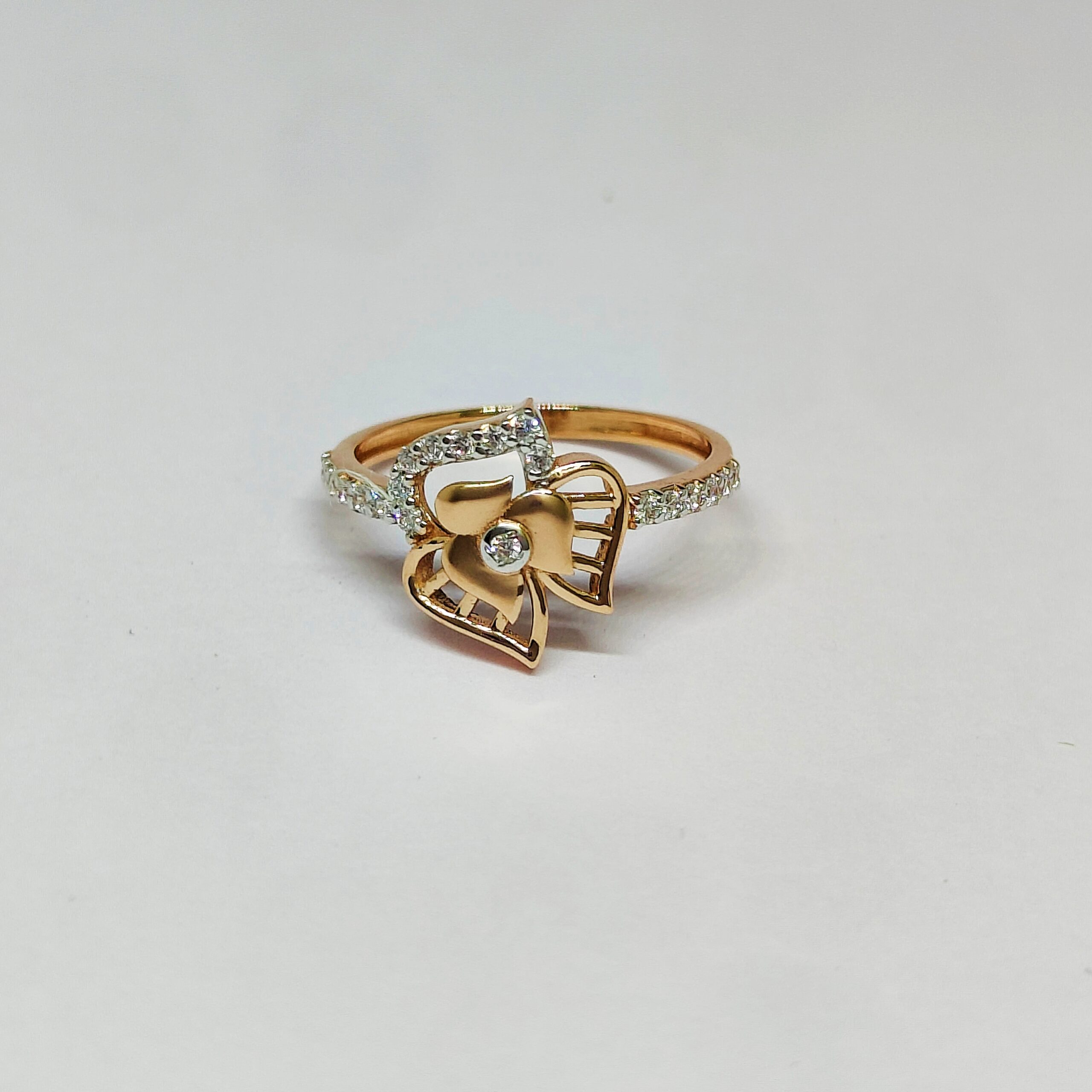 18KT Rose Gold Modern Ring KOR04