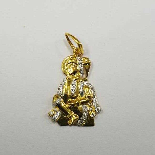 20kt Gold Cz Exclusive Pendant