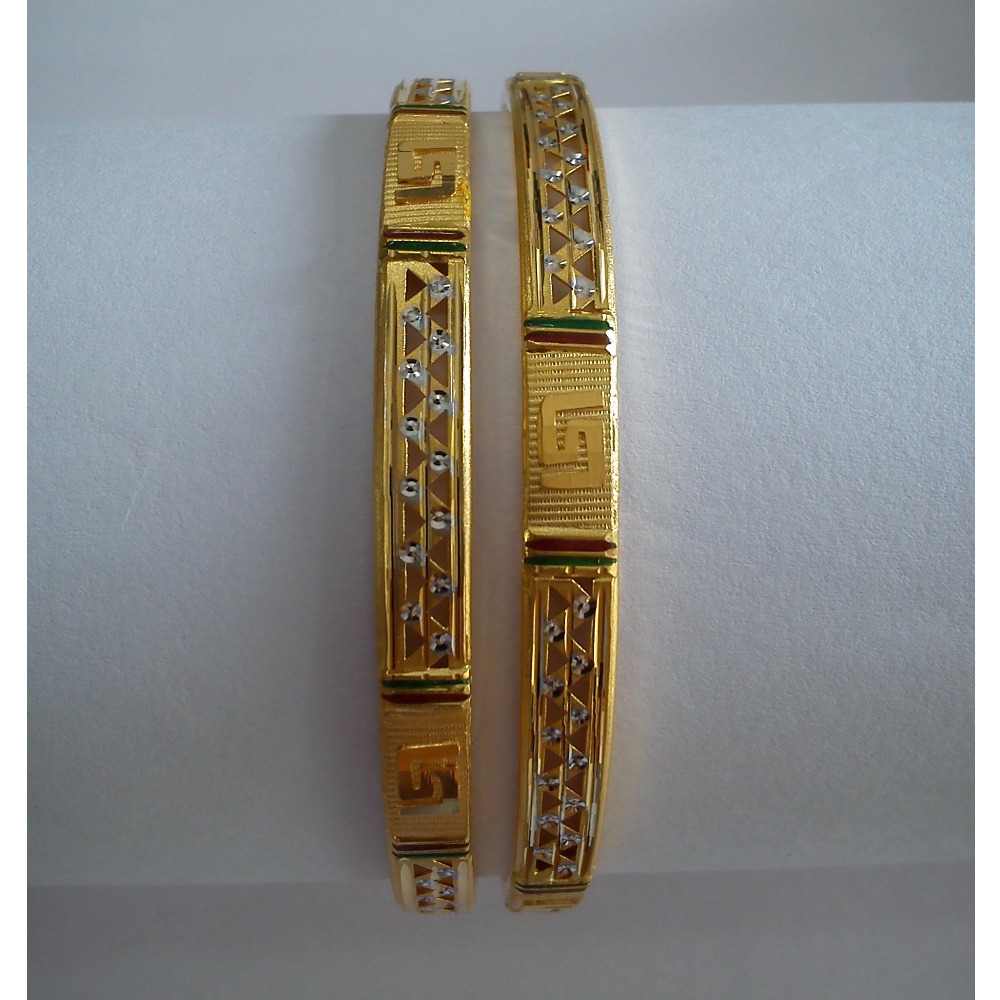 916 Modern Gold Copper Ladies Kada