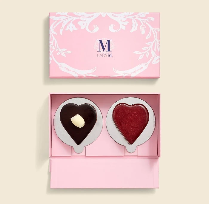 Heart Cake Gift Set: Chocolate Duo