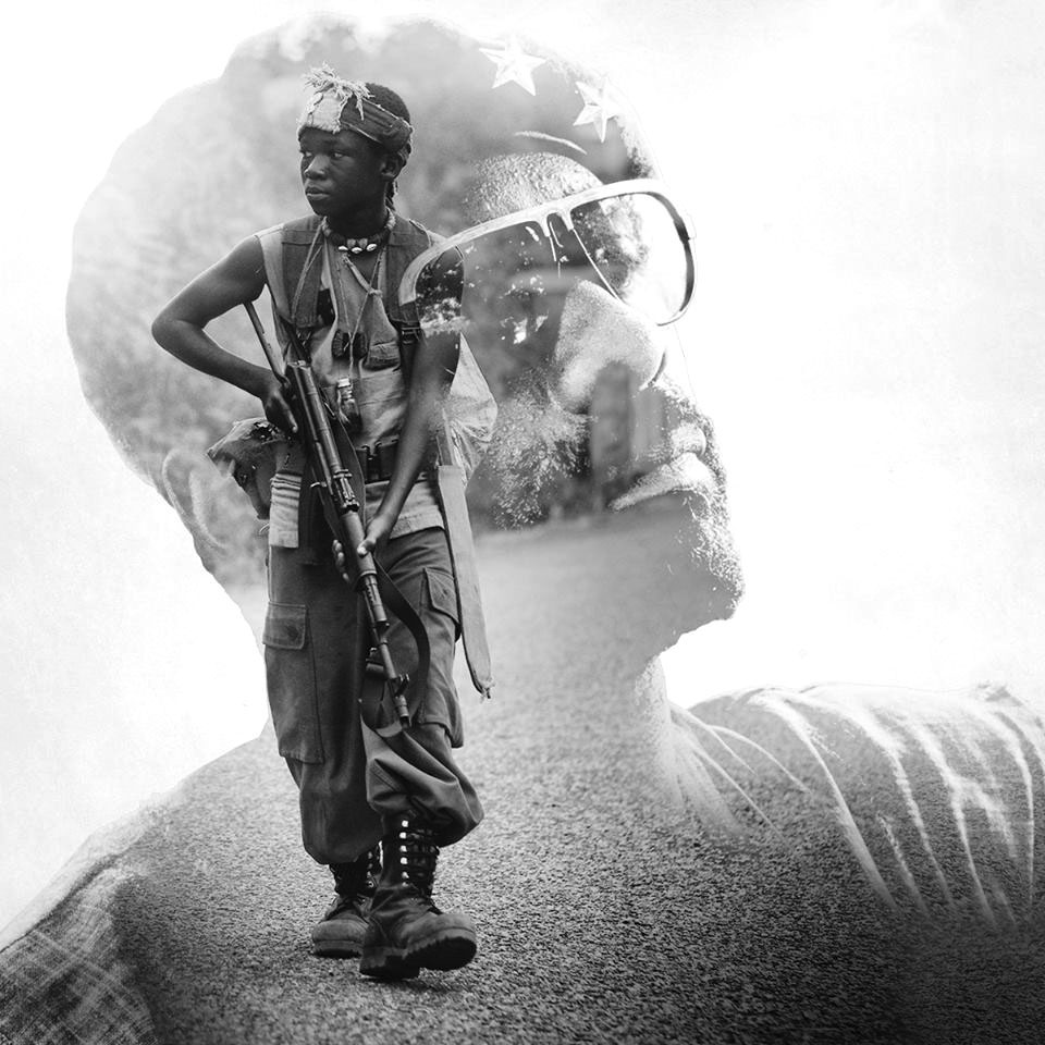 Beasts of No Nation Movie Image - Abraham Attah as Agu and Idris Elba as the Commandant