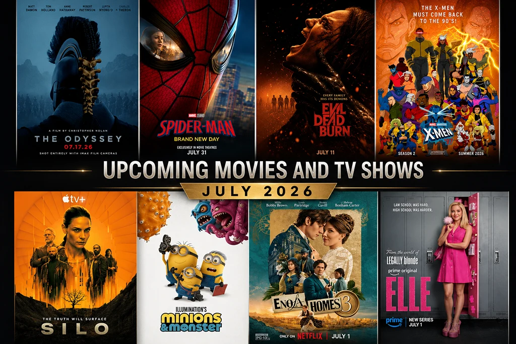 Upcoming July Movies and TV Shows
