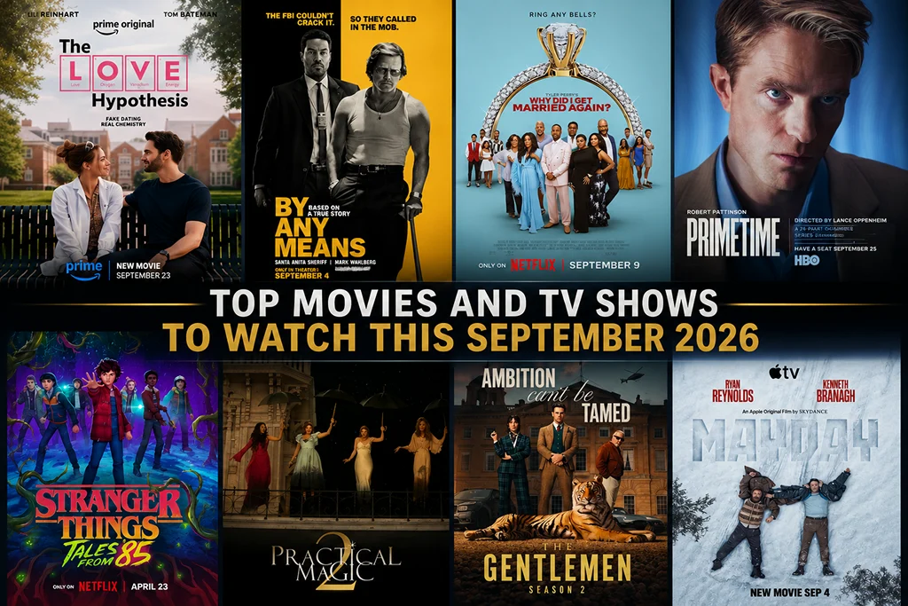 Top Movies and TV Shows to Watch this September