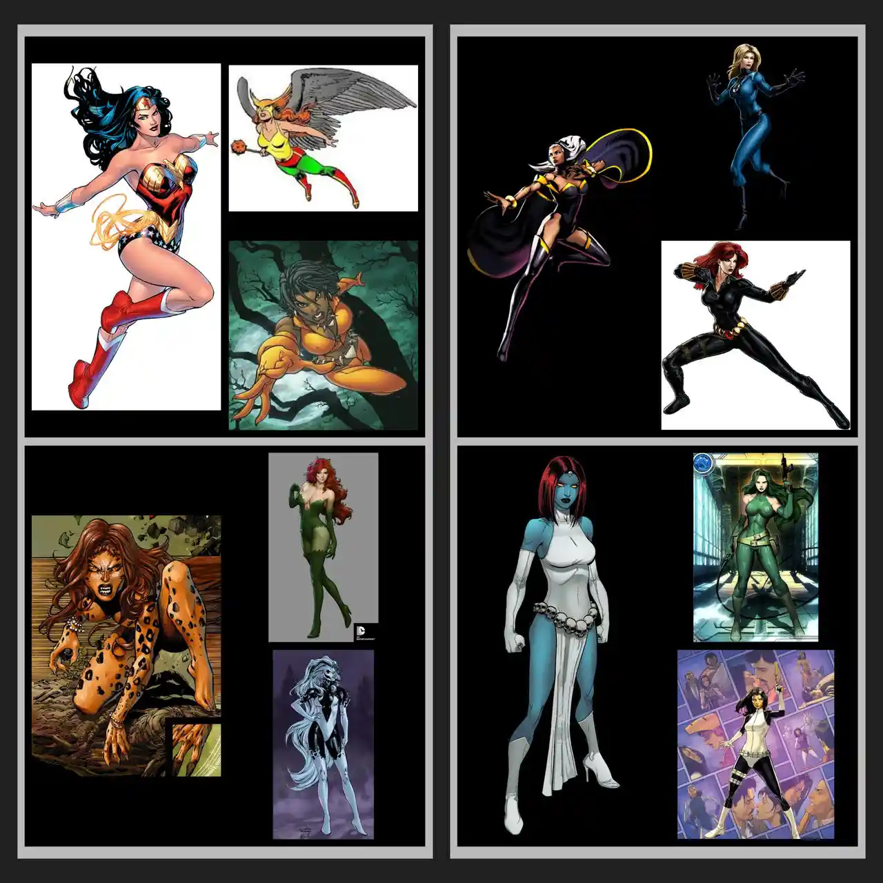 Marvel vs. DC Female Superheroes