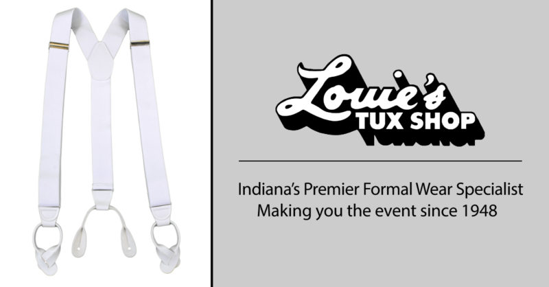 White Button Retail Suspenders | Louie's Tux Shop