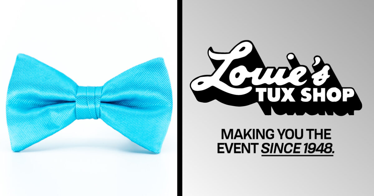 Modern Solid Custom Malibu Bow Tie Louie's Tux Shop