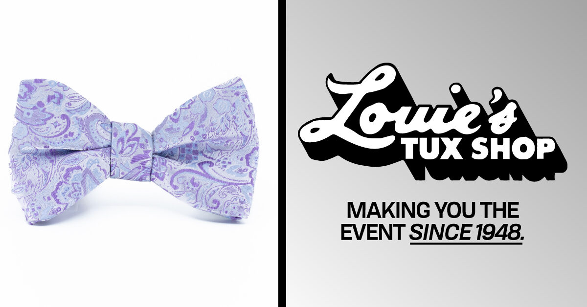 Louie's Tux Shop | Lilac Paisley Rental Tie