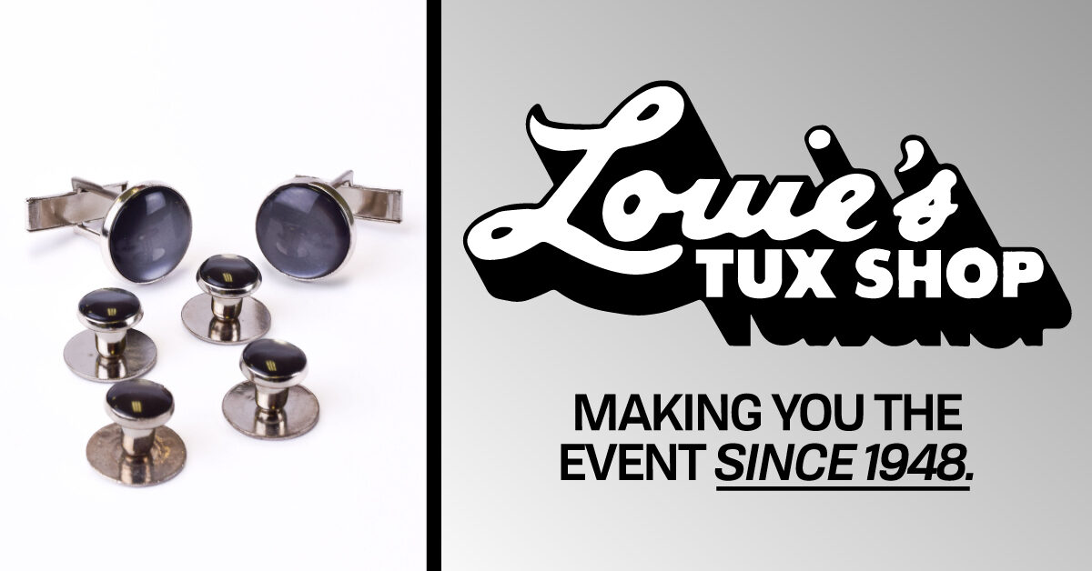 Smoke Silver Jewelry Rental Studs & Cufflinks | Louie's Tux Shop