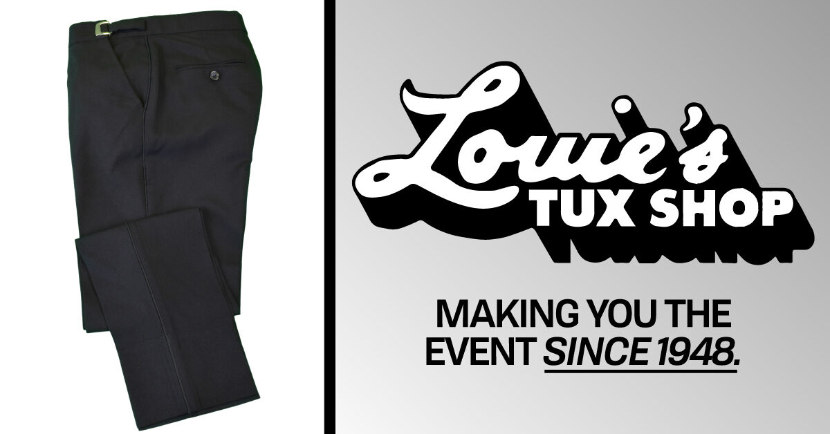 Black Skinny Plain Front Rental Pants | Louie's Tux Shop