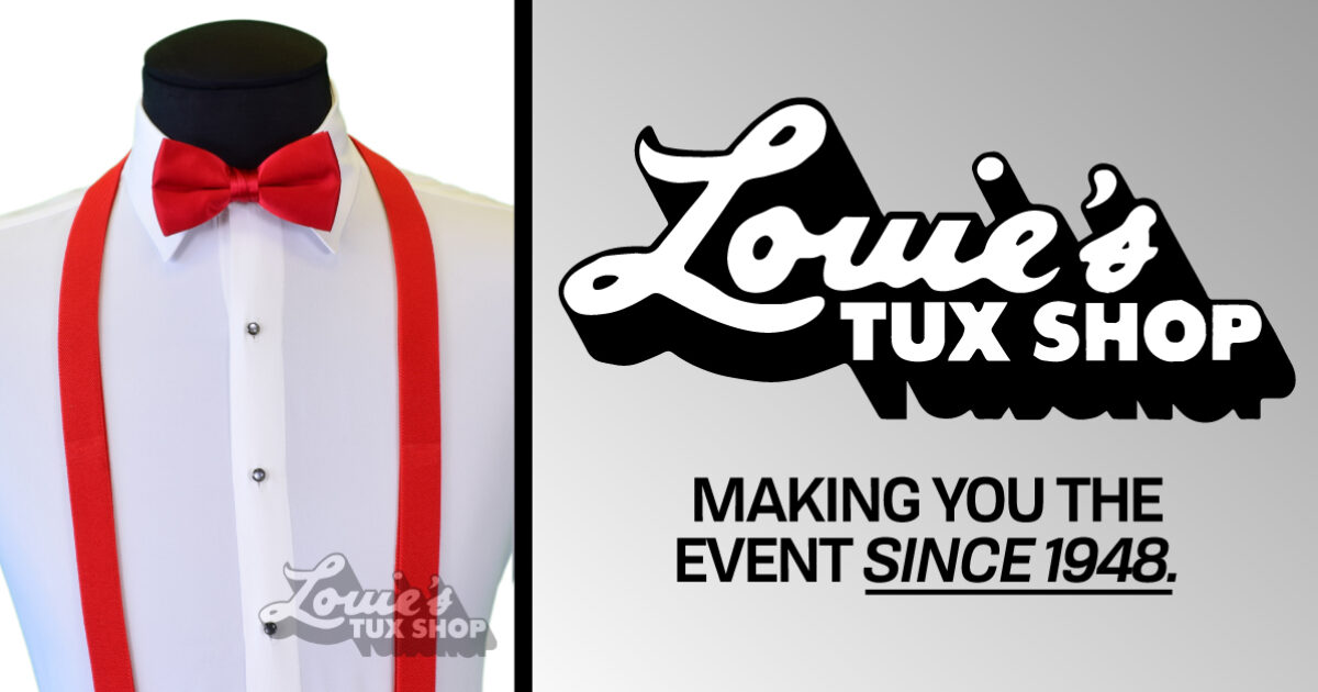 red suspenders and bow tie near me