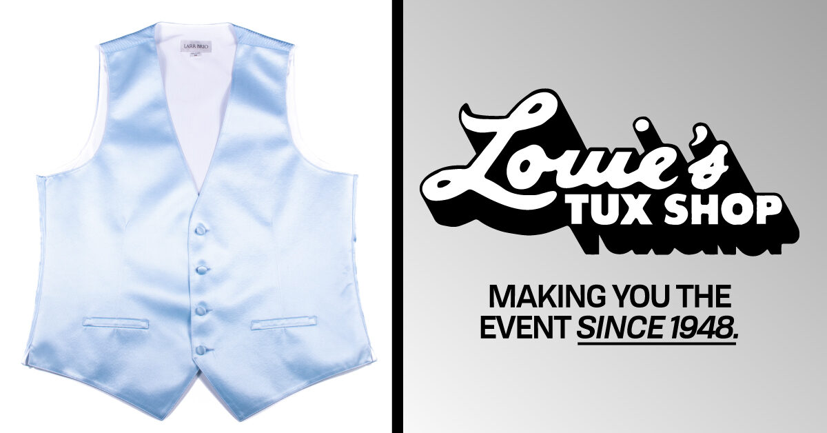 Solid Dusty Blue Vest | Louie's Tux Shop