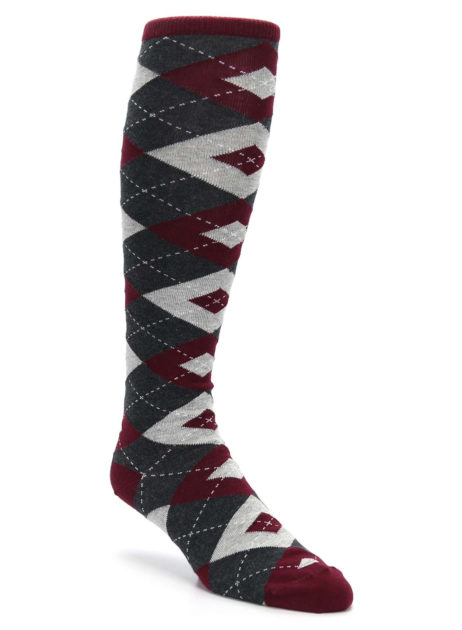 burgundy argyle dress socks Dara Batwing Dress - Red