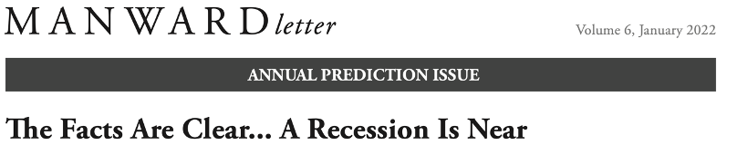 The Facts Are Clear... A Recession Is Near