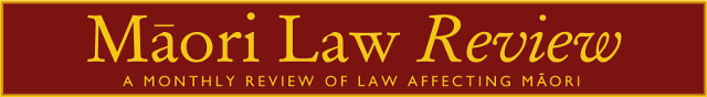 Māori Law Review home page Māori Law Review logo