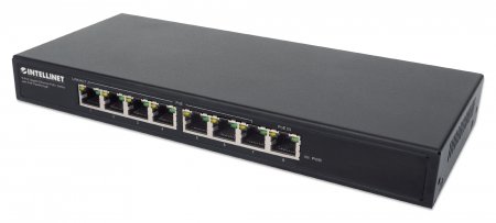 INTELLINET PoE-Powered 8-Port PoE+ Gigabit Switch mit PoE-Passthrough - 561679