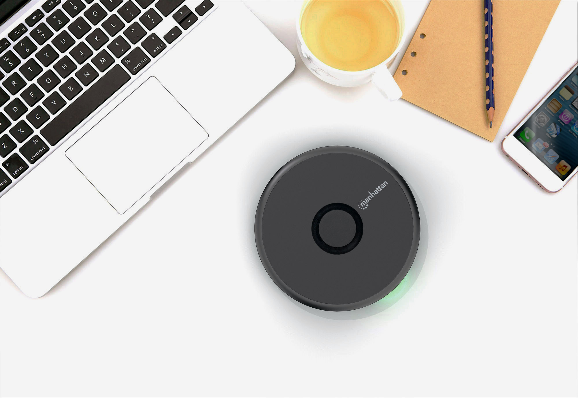 Manhattan FastWireless Charging Pad 10 W (102186)