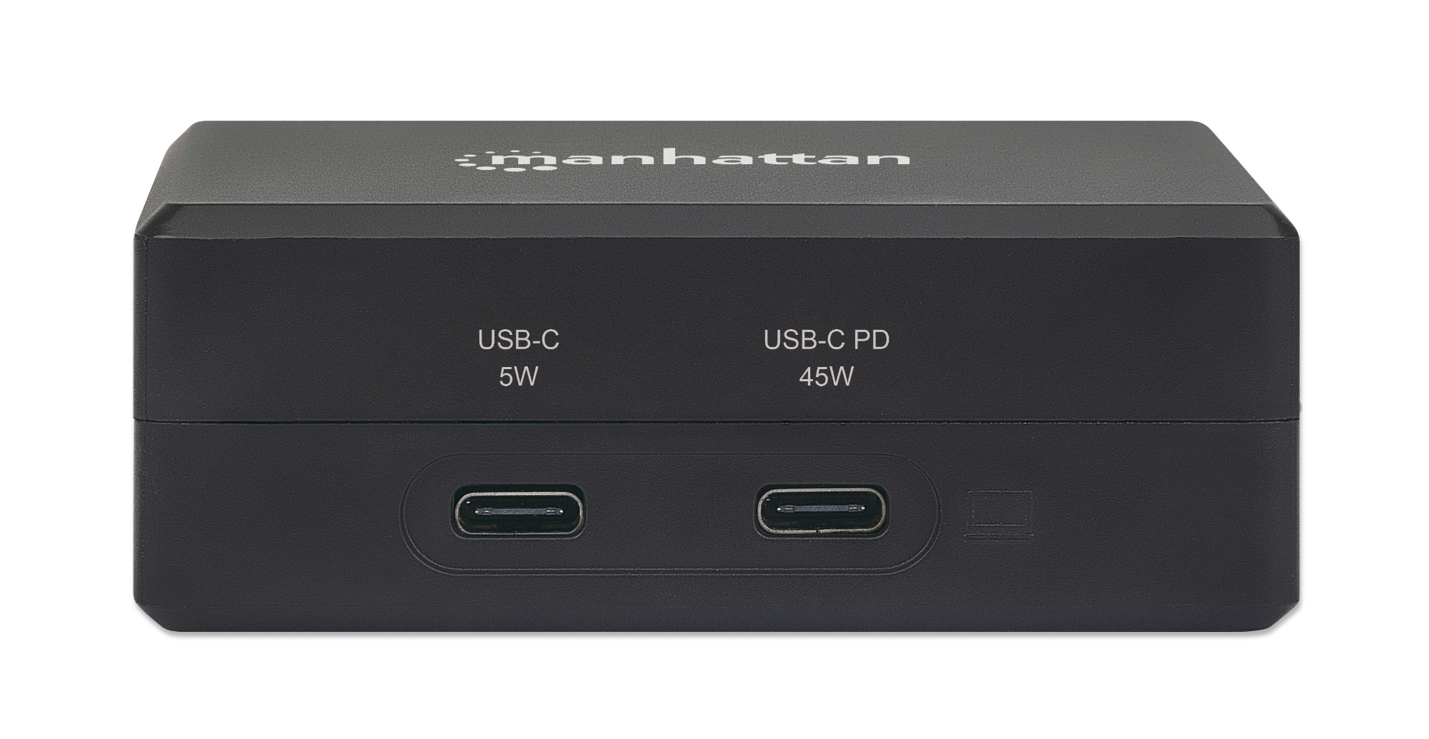 USB C PD Charger 45 W & USB C to HDMI Multiport Dock w/ 2 x USB C & 2 x USB A ports, compact