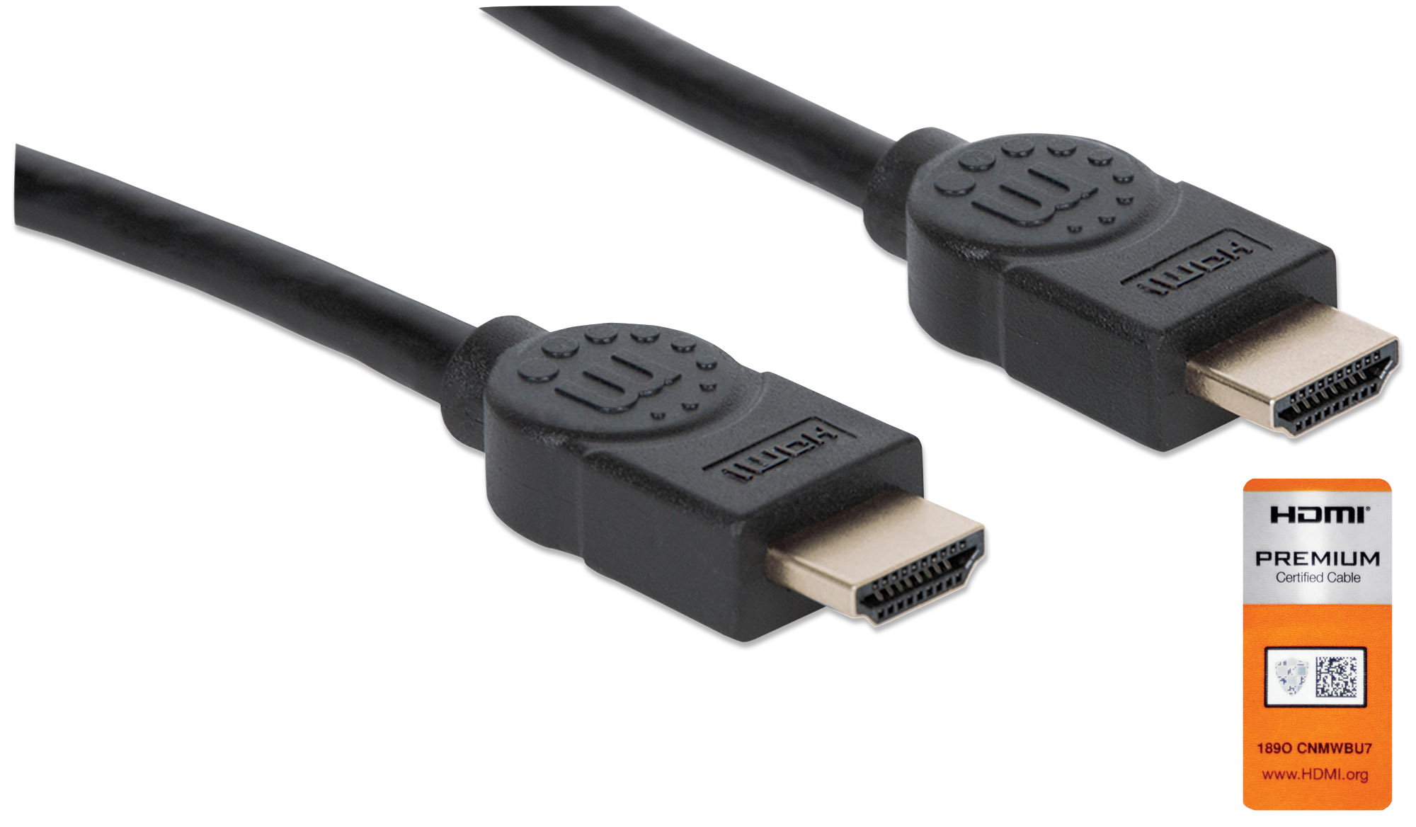 Manhattan Certified Premium High Speed HDMI Cable w/ (355377)