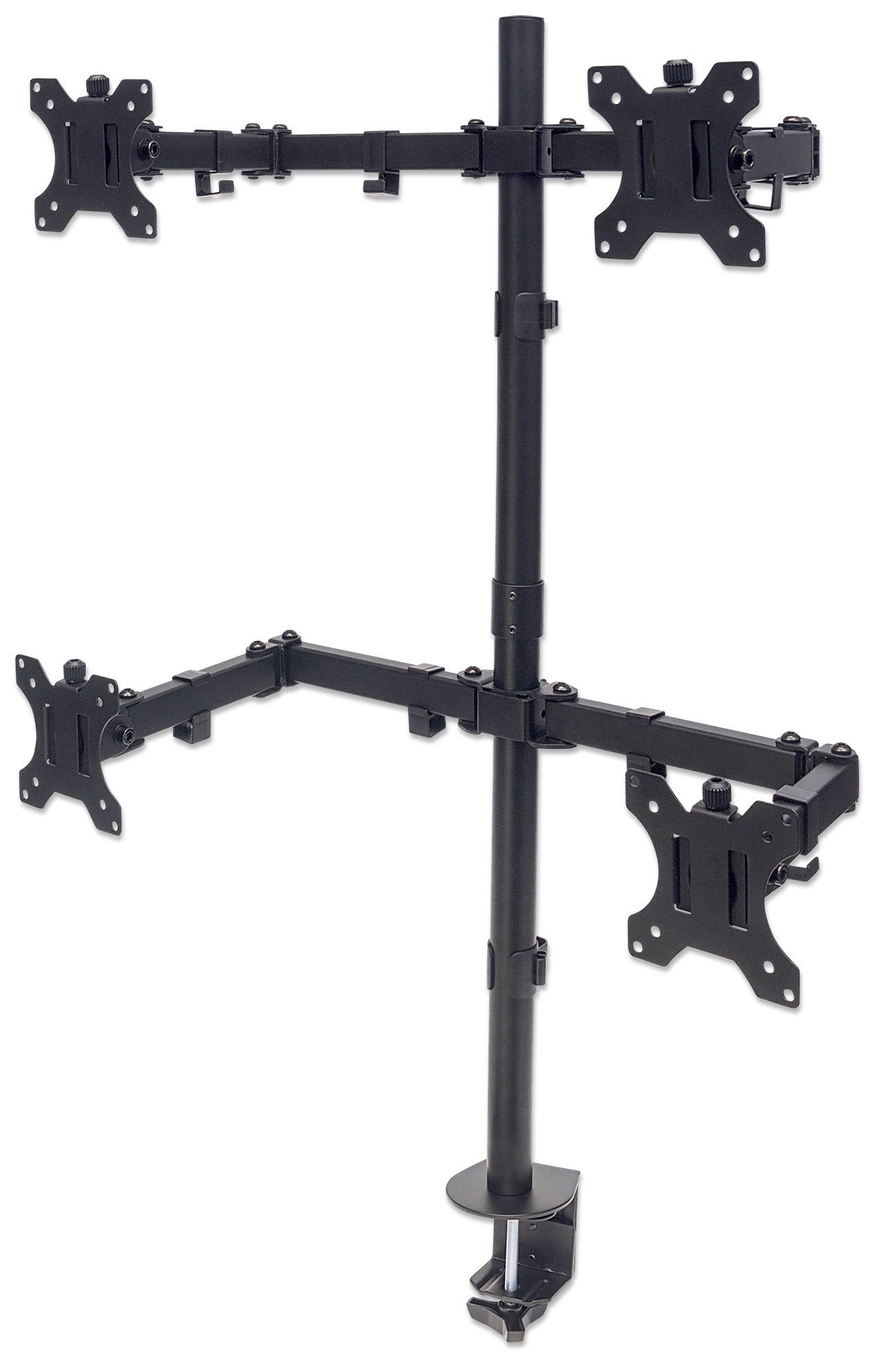 Universal Four Monitor Mount w/ DoubleLink Swing Arms (461566)