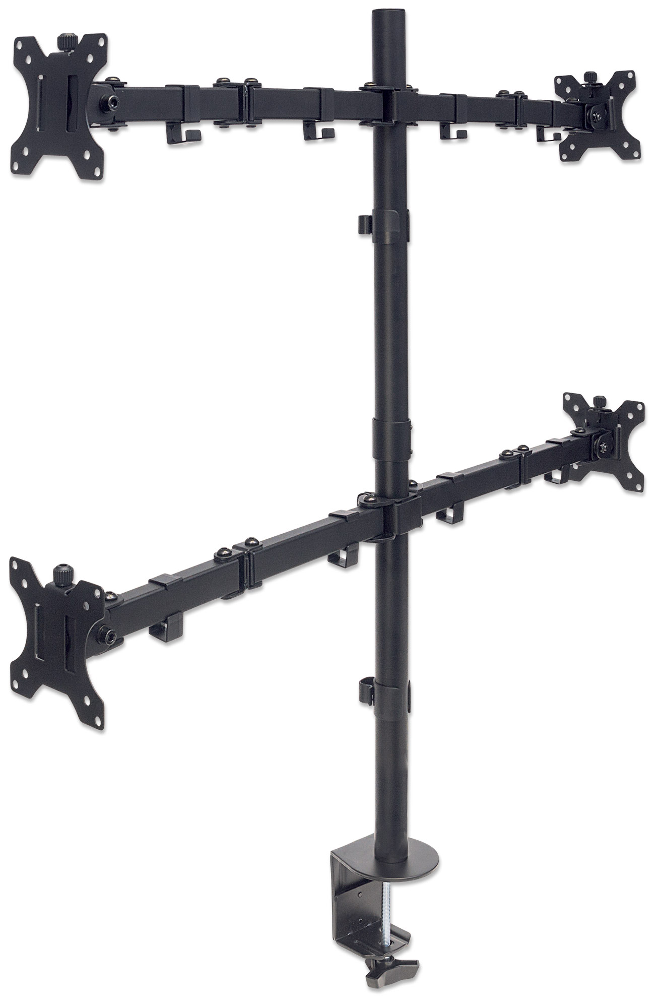 Universal Four Monitor Mount w/ DoubleLink Swing Arms (461566)
