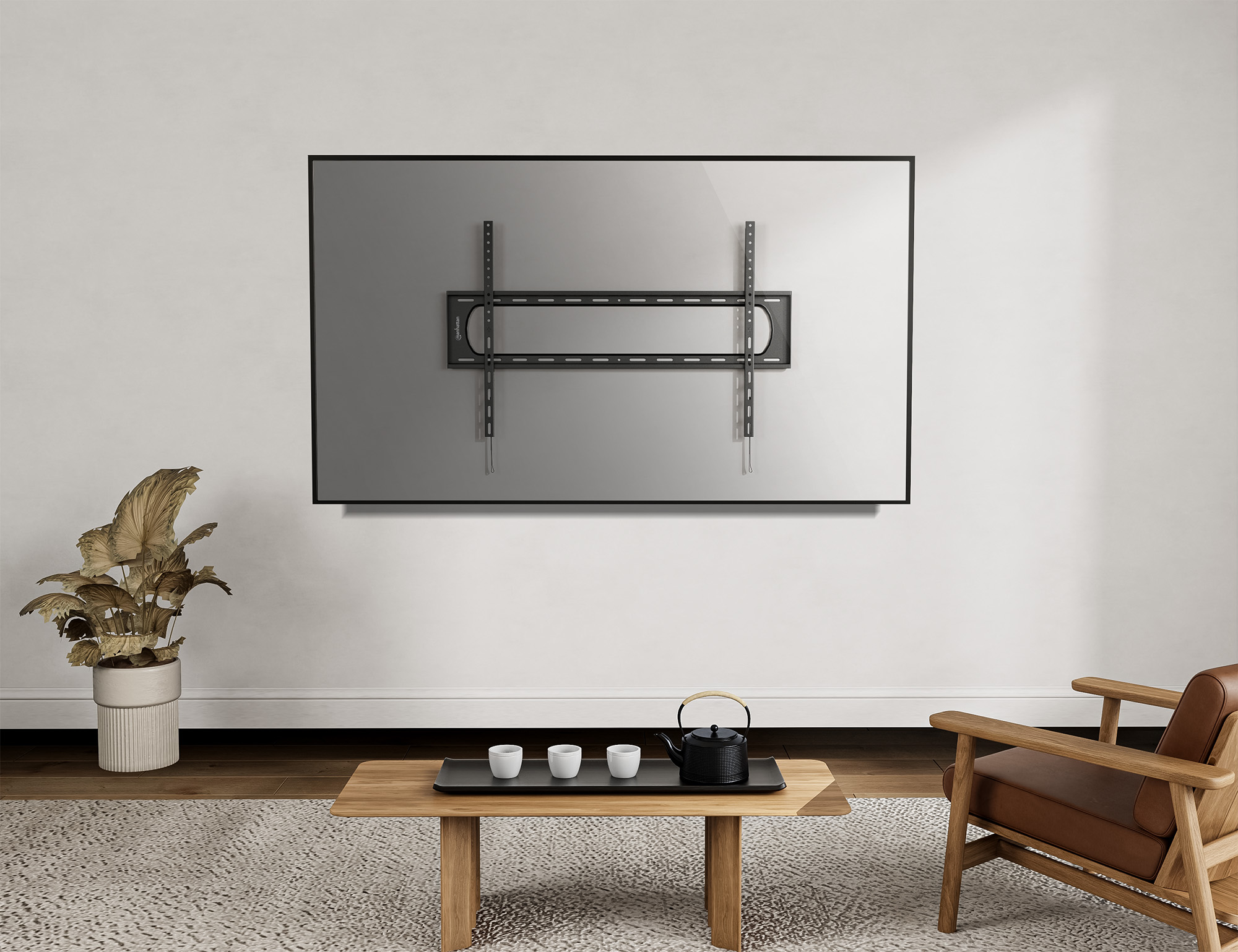 HeavyDuty LowProfile LargeScreen Fixed TV Wall Mount (461917)