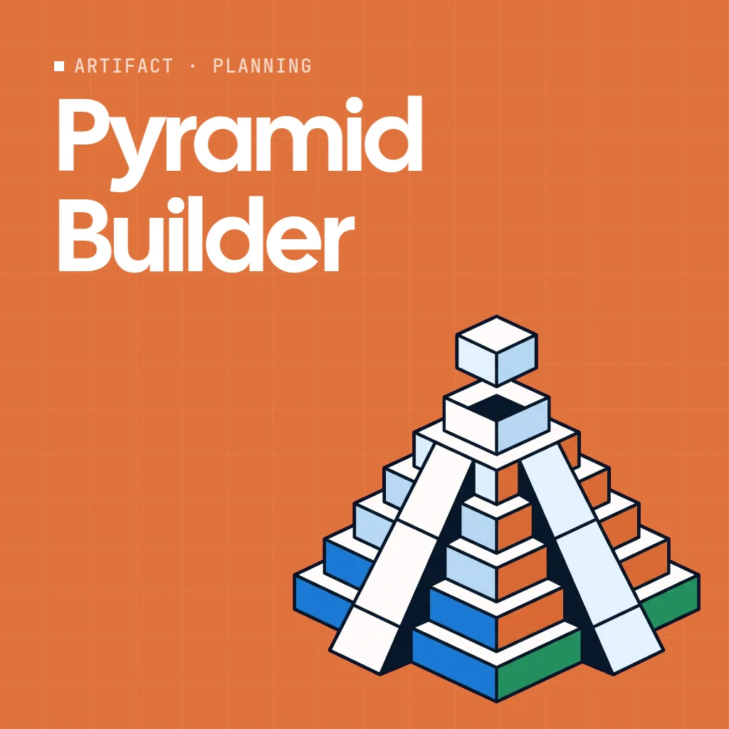 Pyramid Builder artifact on a MockFlow board