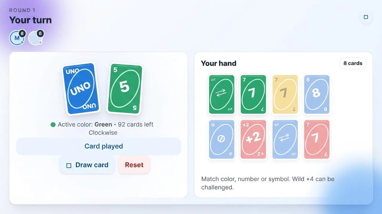 Team UNO artifact on a MockFlow board