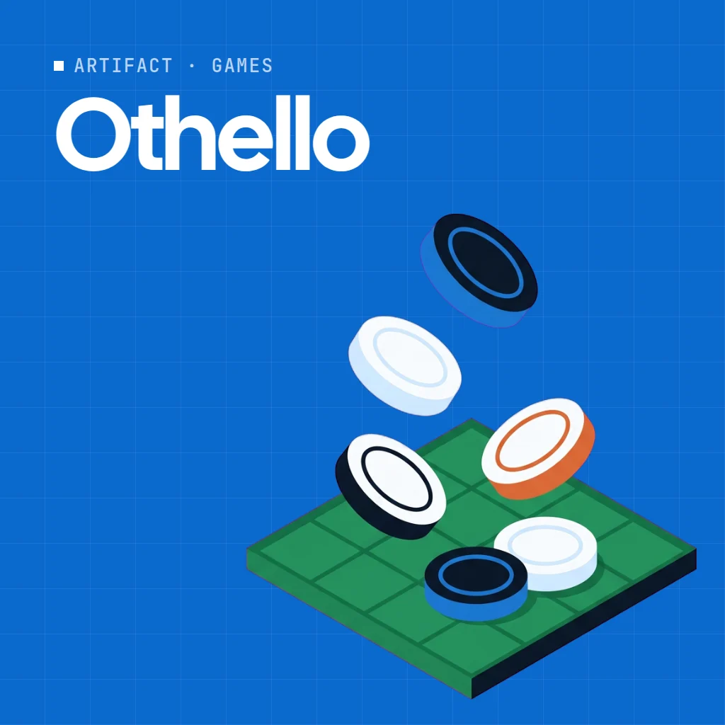 Othello artifact on a MockFlow board