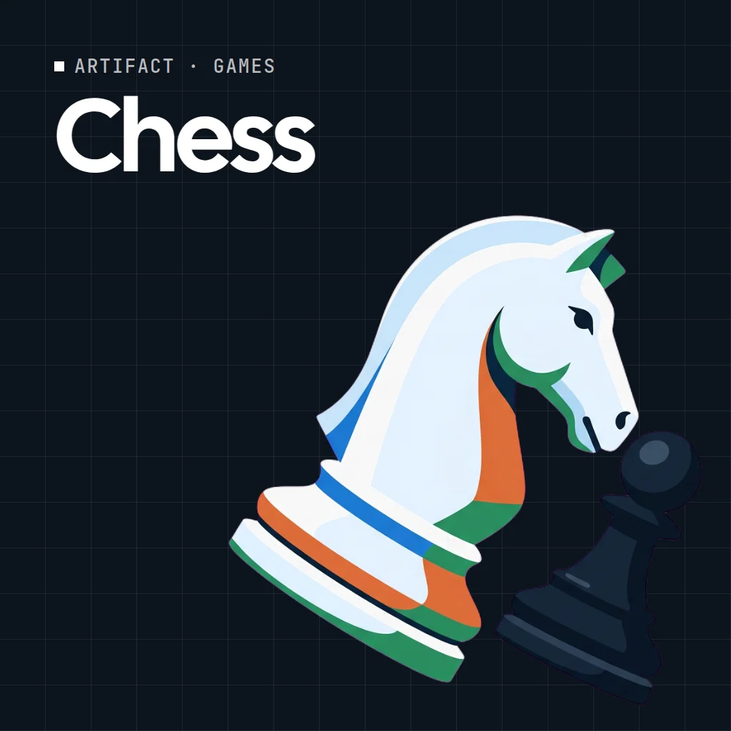 Chess artifact on a MockFlow board