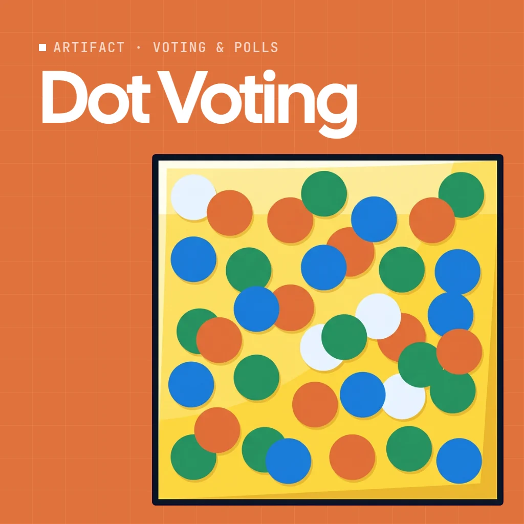 Dot Voting artifact on a MockFlow board