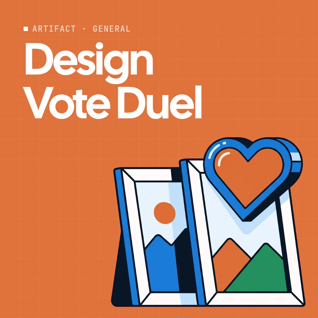 Design Vote Duel artifact on a MockFlow board