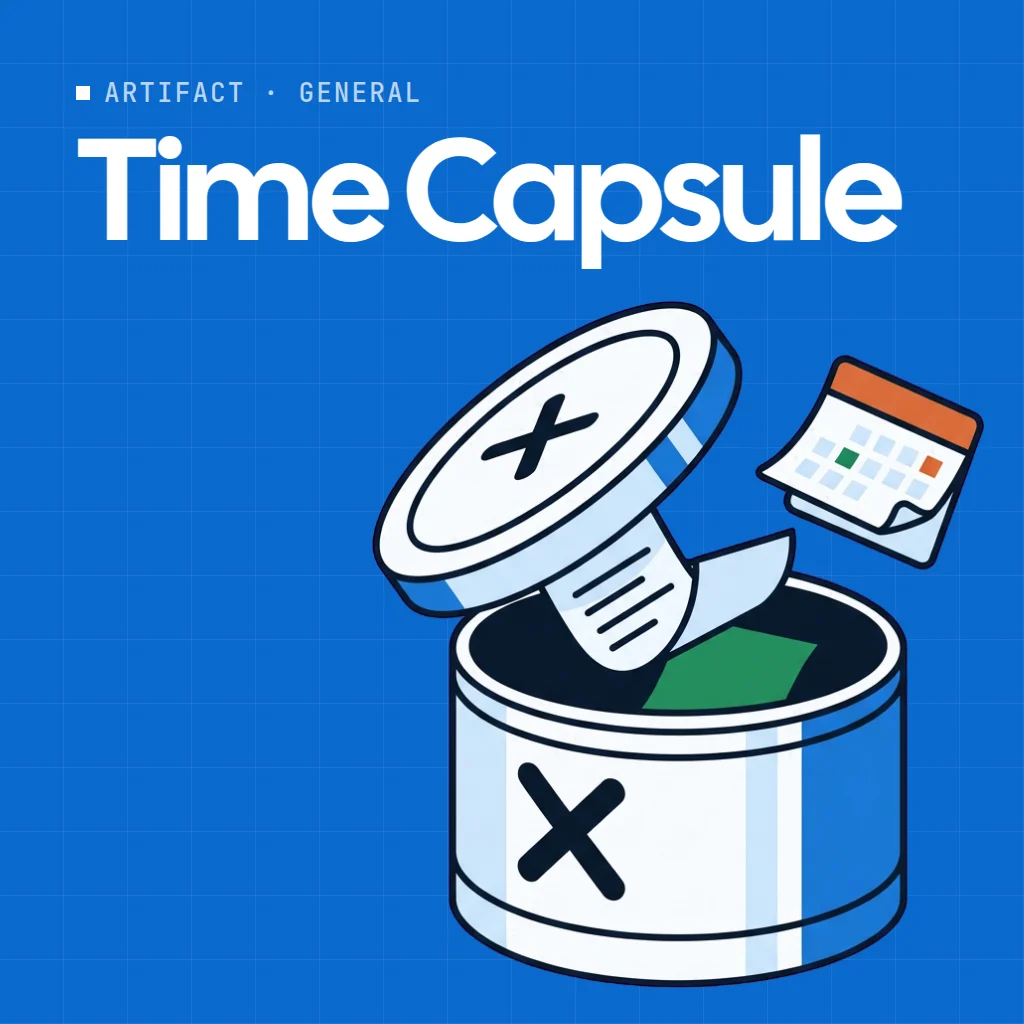 Time Capsule artifact on a MockFlow board
