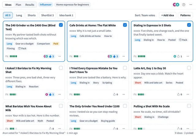 YouTube Video Ideas Generator and Planner for Teams | MockFlow