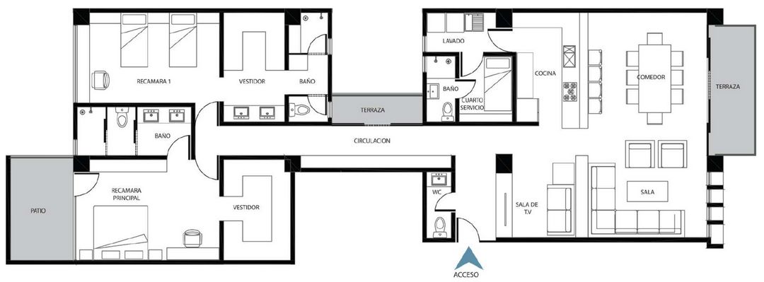 DEPARTAMENTO 101 DISTRIBUCION RECAMARAS VESTIDORES CUARTO SERVICIO LAVADO SALA TV TERRAZAS PLANOS ARQUITECTONICOS DESARROLLO INMOBILIARIO SOLON DEPARTAMENTOS EN POLANCO CDMX DEPARTAMENTO 101 DISTRIBUCION RECAMARAS VESTIDORES CUARTO SERVICIO LAVADO SALA TV TERRAZAS PLANOS ARQUITECTONICOS DESARROLLO INMOBILIARIO SOLON DEPARTAMENTOS EN POLANCO CDMX