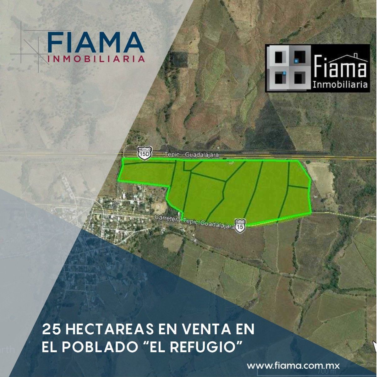 Terreno en venta, El refugio, Tepic, Nayarit Casas y Terrenos