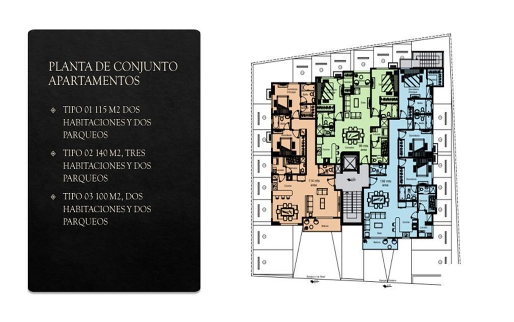 Torre Habitat, Tipo 02 de 3 Dormitorios y 140 m²