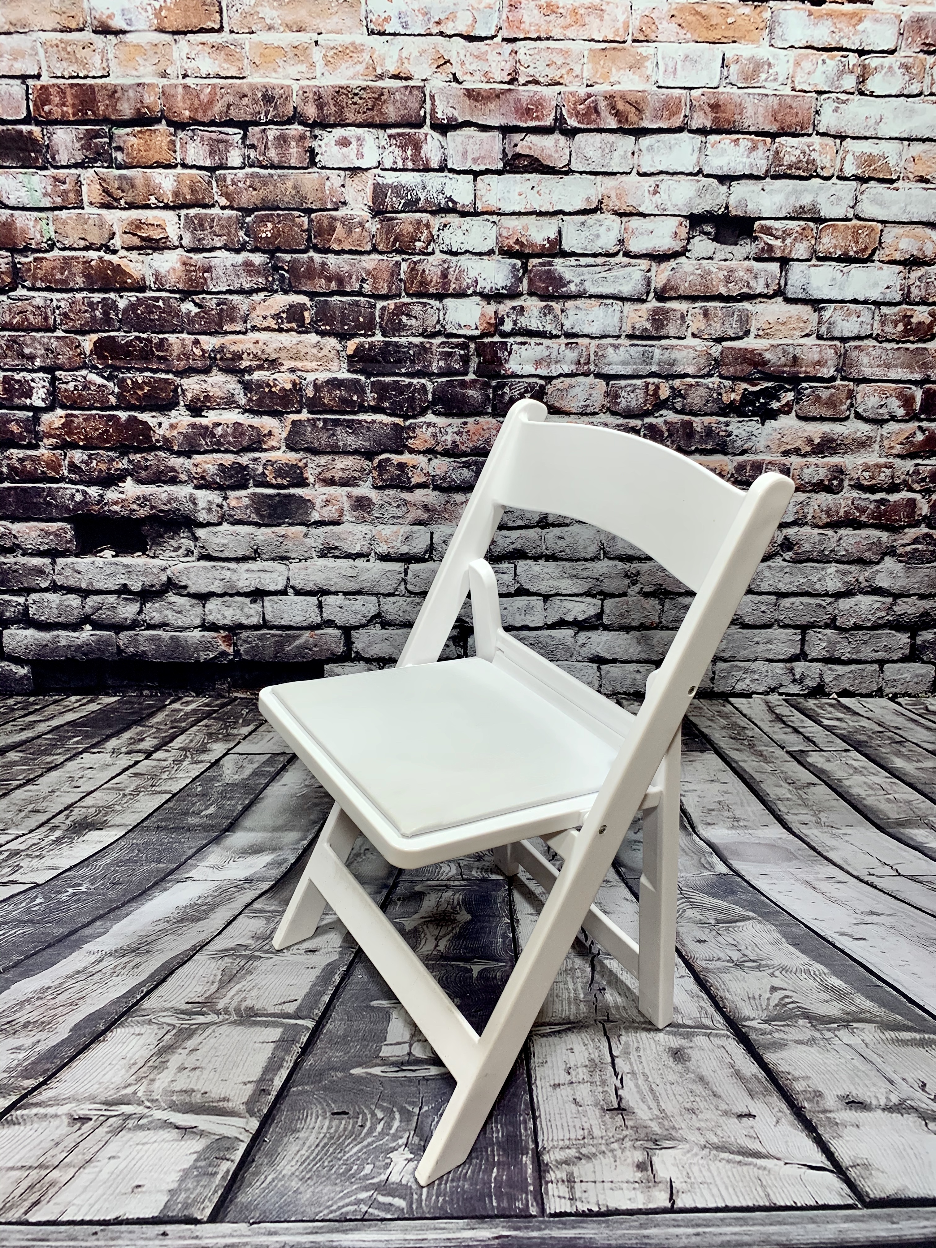 White Wood Poly Chair Mutton Party and Tent Rental