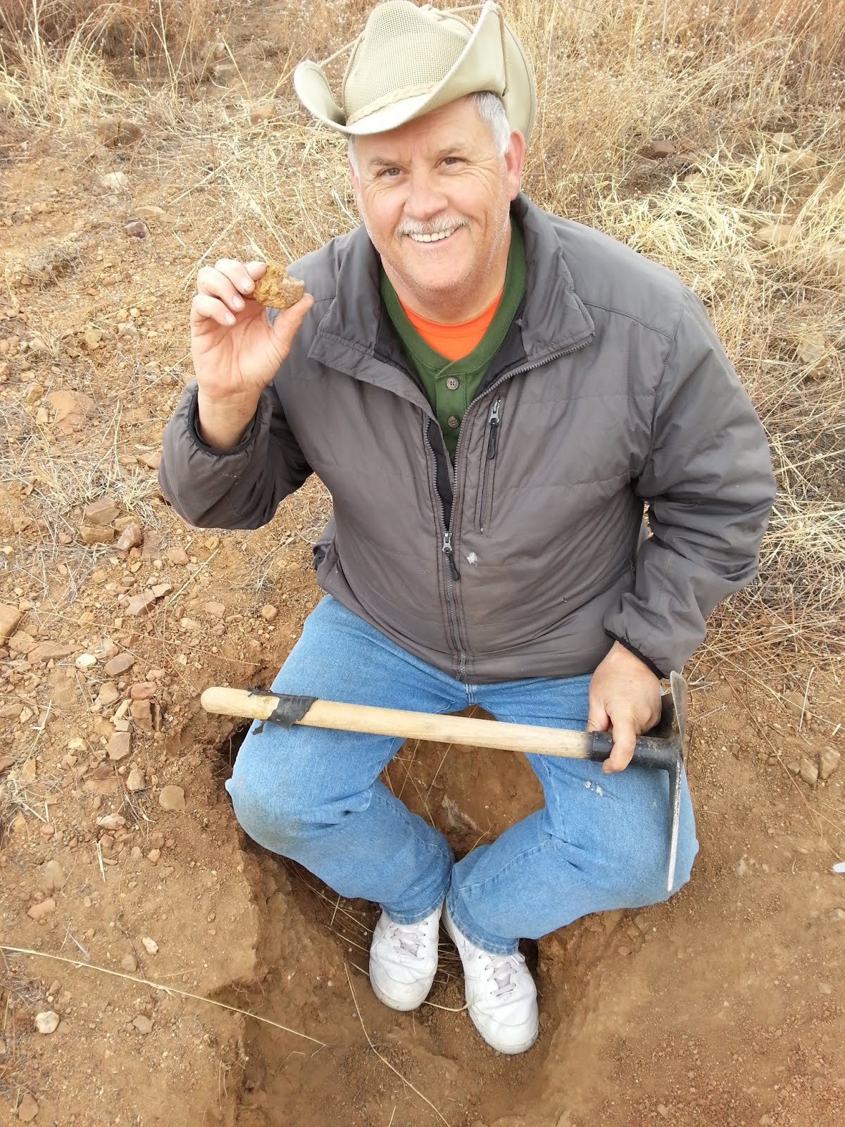 Travel nurse Paul with a gold nugget he found in Arizona in January 2013. As a travel nurse, Paul has RN licenses in 5 states. As the holder of a unencumbered multistate South Dakota RN license, he can now practice in all 29 enhanced NLC states.