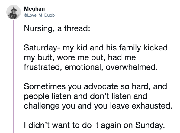 Twitter story thread on pediatric nursing, part 1