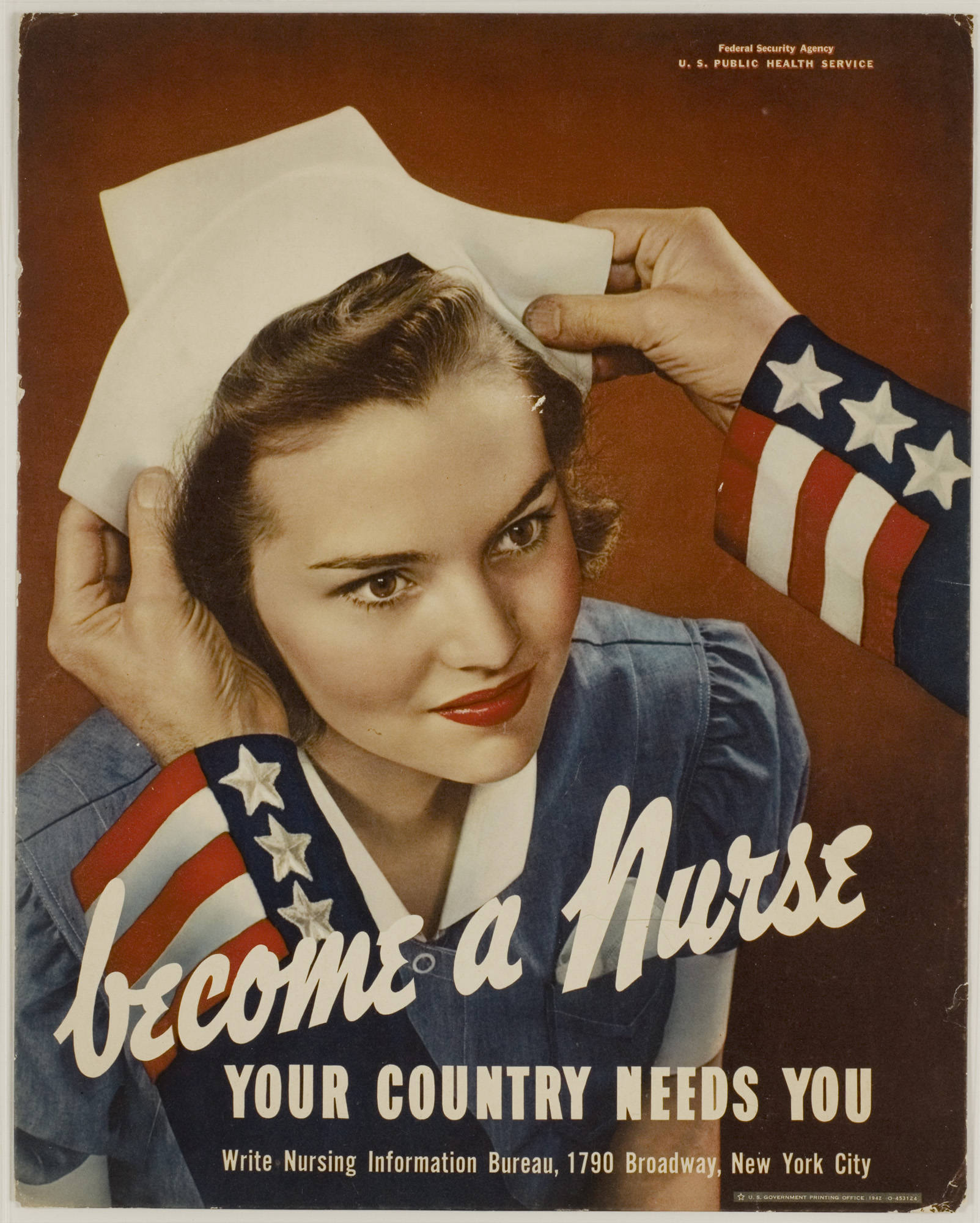 1942 nurse recruiting ad by the U.S. Public Health Service