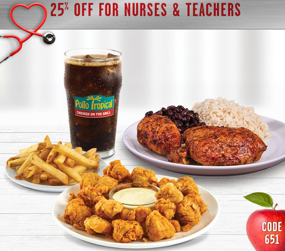Pollo Tropical Nurses Week offer