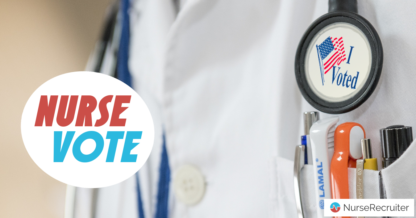 Logo: Nurse Vote - horizontal