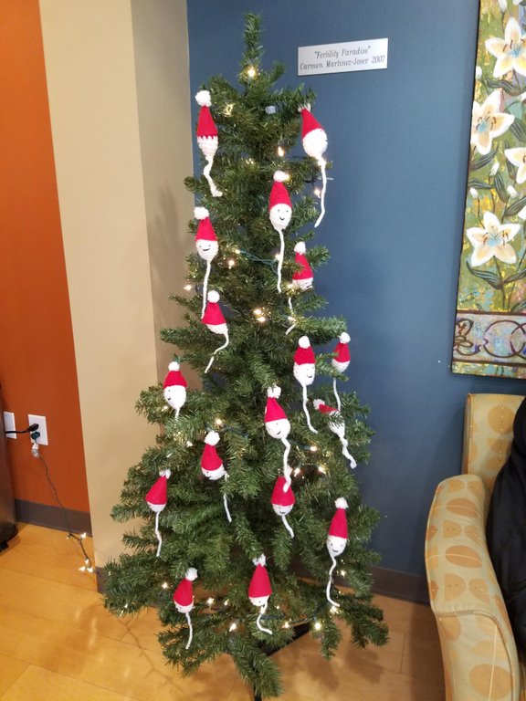 Photo: Christmas tree, the fertility clinic edition