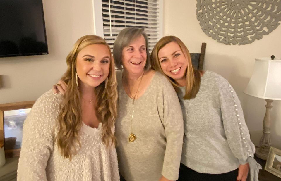 Three generations of healthcare workers: Sheila Hinson Mullis with her mother and daughter