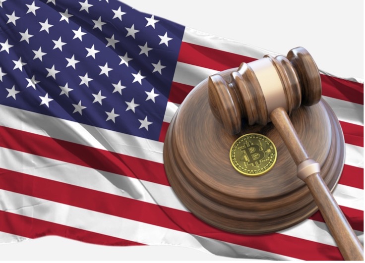Gavel Over American Flag