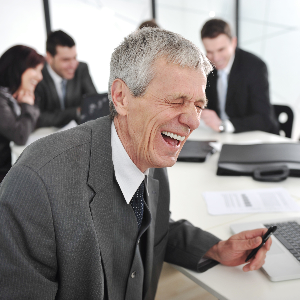 Image of a Laughing Businessman