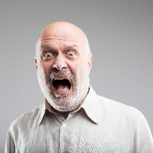 Image of a Scared Man